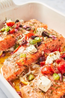 Greek Salmon - Salmon Recipes