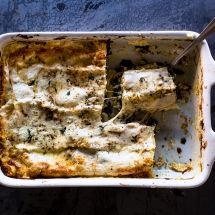 Greens and Cheese Vegetable Lasagna - I love to cook