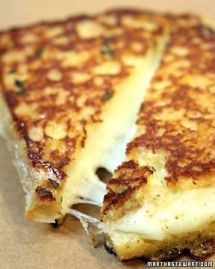 Grilled Mozzarella Sandwiches - Cooking