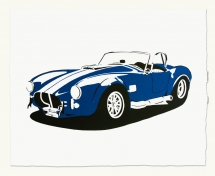 Handmade Print of Shelby Cobra by Manual Designs - Art for Guys
