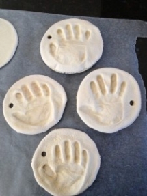 Handprint Ornaments - Christmas