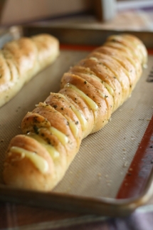 Hasselback Garlic Cheesy Bread - Food, Drink and Baking