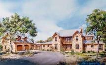 Hill Country house plan - Country Farmhouse