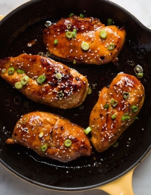 Honey Garlic Chicken - I love to cook