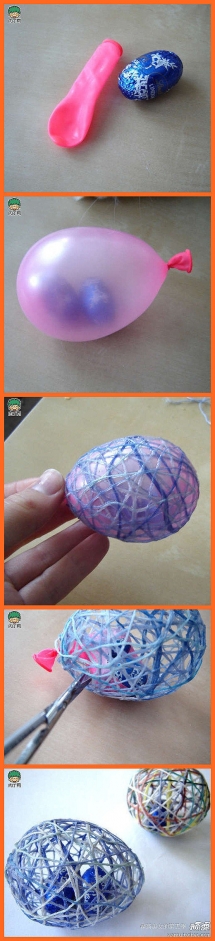 How do you get the chocolate eggs into the string eggs? - Easter Ideas