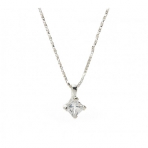 John Greed Love Story Silver & CZ Necklace - Jewelry