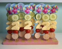 Kabobs for a 2 year old birthday - Watermelon Birthday