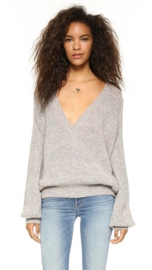 Karina Wrap Sweater by Free People - Day Wear