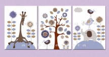 Kids decor Kids Wall Art Baby Boy Room Decor Baby Boy Nursery print set - Home decoration