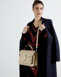 KIMMBA Luggage Lock Medium Satchel - Winter Wardrobe