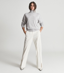 Knitted Roll Neck Sweater - Comfy Clothes 