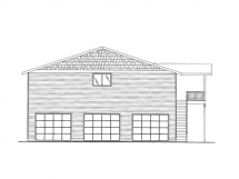 Large 5+ car garage plan with apartment above - Detached Garage