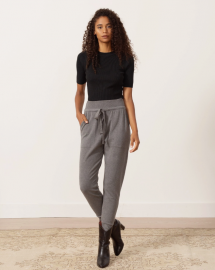 Leslie Tie-Front Knit Sweatpants - Winter Wardrobe