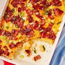 Loaded Cauliflower Breakfast Bake - Tasty Grub