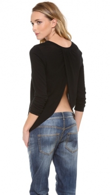 Long sleeved open back top - My style