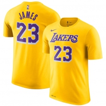 Los Angeles Lakers LeBron James Nike NBA Men's Icon Player T-shirt - T-Shirts