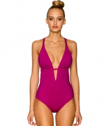 Macrame Plunge One Piece  - Swimsuits