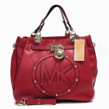 Michael Kors Hamilton Large Mk Logo Tote Red  - Unassigned
