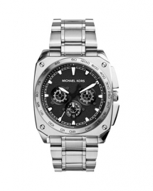 Michael Kors Silver Stainless Grand Stand Watch - Watches