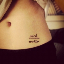 Mind over matter tattoo - Tattoos