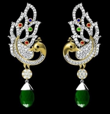Multicolor Stone Studded Fashion Earring - Earrings