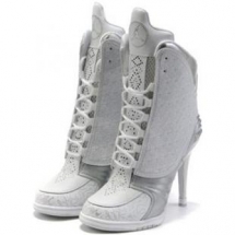 Nike Air Jordan 23 High Heels White Grey - Jordan 23 High Heels
