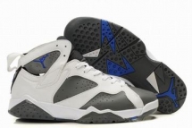 Nike Air Jordan 7 Retro White/Grey Men's - Unassigned