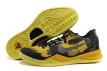 Nike Zoom Kobe VIII(8) Black/Yellow/Grey Mens - Unassigned