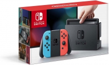 Nintendo Switch with Neon Red and Neon Blue Joy-Cons - Electronics