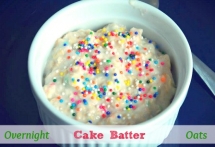 Overnight Cake Batter Oats  - Recipes