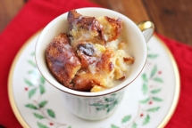 Panettone Bread Pudding With Amaretto Sauce - Christmas Cooking