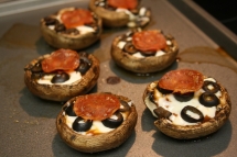 Portabella Pizza Bites - Food & Drink