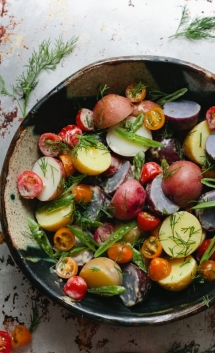 Potato Salad with Dill & Horseradish Aioli  - Fab Foods