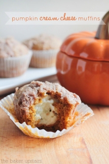 pumpkin cream cheese muffins - Crazy for Pumpkin