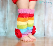 Rainbow Leg Warmers - For the kids