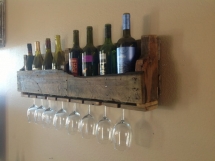 Reclaimed wood wine rack - For the home