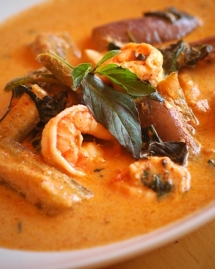 Red Curry with Shrimp - Cooking