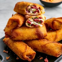 Reuben Egg Rolls - Tasty Grub