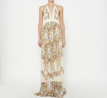 Roberto Cavalli Ivory And Multicolor Dress - Fave Clothing & Fashion Accessories