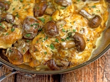 Rosemary Chicken with Portabella Mushrooms - Cooking