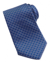 Salvatore Ferragamo blue Gancini-Pattern Woven Tie - Ties & Pocket Squares