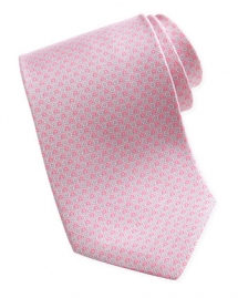 Salvatore Ferragamo pink print silk tie - Ties & Pocket Squares