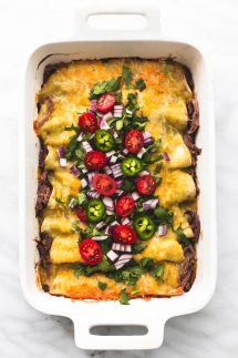 Shredded Beef Enchiladas - Tasty Grub