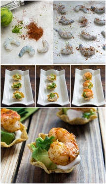 Shrimp Taco Bites - Cooking