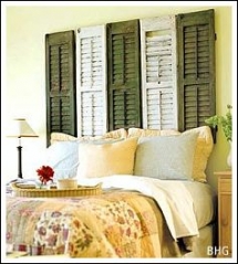 Shutter Headboard - For the home