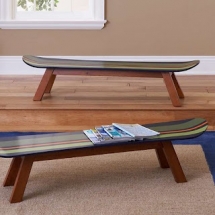 Skateboard Benches - reusing old skateboards - Around the house