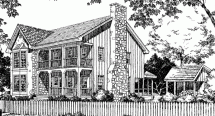 Southern Country Farmhouse Plan - Country Farmhouse