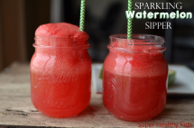 Sparkling Watermelon Sippers - Watermelon Birthday