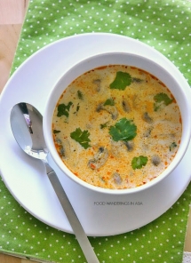 Spicy Thai Coconut Soup Recipe - Vegetarian Cooking