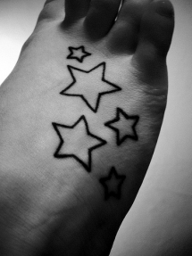 Star foot tattoo - Tattoos